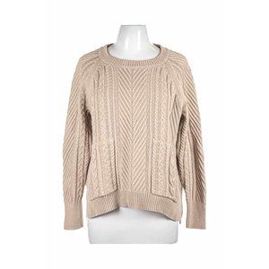 Vertical Design Pullovers LG Beige